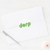 Derp 2 ronde sticker (Envelop)