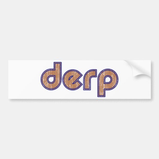 Derp 3 bumpersticker (Voorkant)