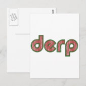 Derp 4 briefkaart (Voorkant / Achterkant)