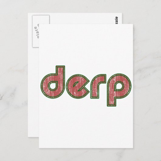 Derp 4 briefkaart (Voorkant / Achterkant)