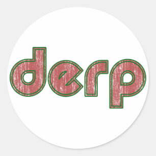 Derp 4 ronde sticker