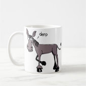 Derp Donkey grappige mok koffie (Links)