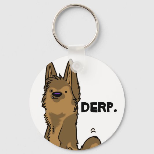 Derp - German Shepherd sleutelhanger (Voorkant)