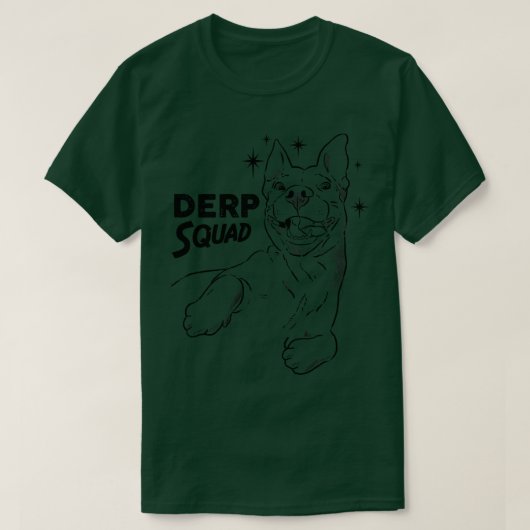 Derp Squad Derpy Pitbull Derpy Dog T-shirt (Design voorkant)