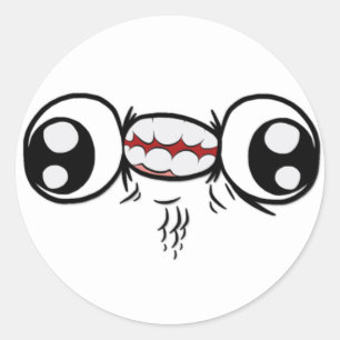 Derp-stickers Ronde Sticker