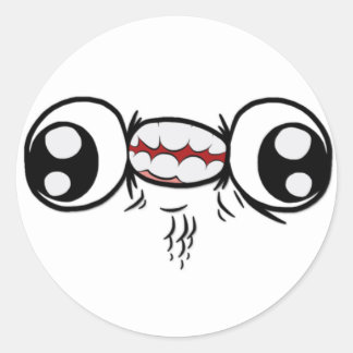 Derp-stickers Ronde Sticker