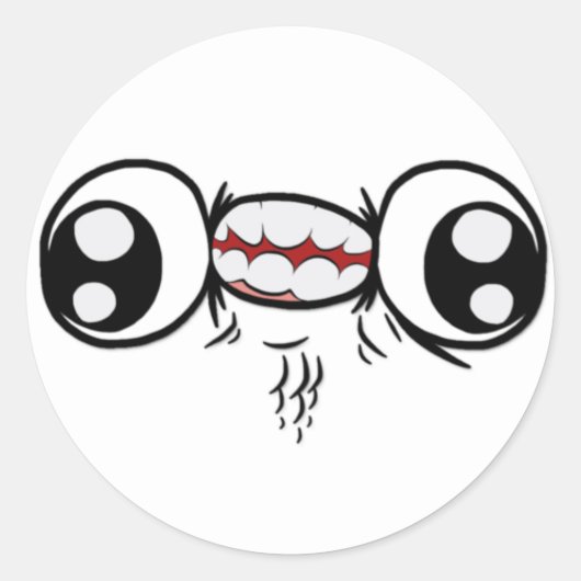 Derp-stickers Ronde Sticker (Voorkant)