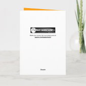 Derp Turkey Cartoon Thanksgiving Card Feestdagen Kaart (Achterkant)