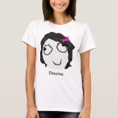 Derpina (Black) Meme Shirt (Voorkant)