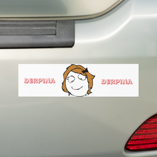 Derpina Bumpersticker (Op auto)