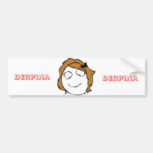 Derpina Bumpersticker