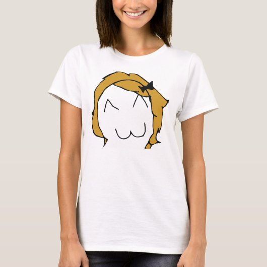 Derpina (Kitteh Smile) - Spaghetti T-Shirt (Voorkant)