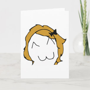 Derpina (Kitteh Smile) - Wenskaart Kaart