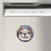 Derpy Chihuahua Magneet (Insitu (Vaatwasser))
