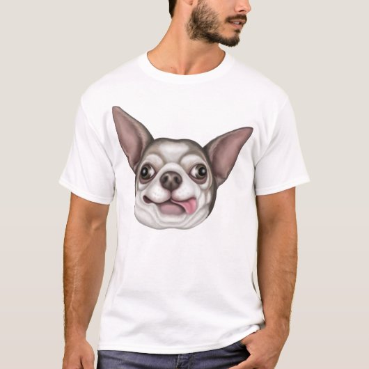 Derpy Chihuahua T-shirt (Voorkant)