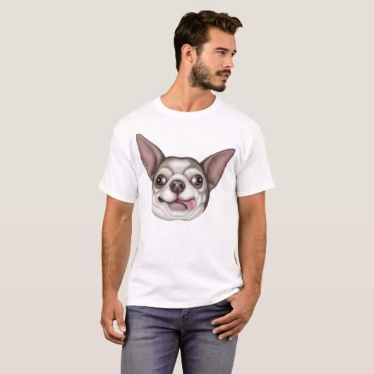 Derpy Chihuahua T-shirt (Voorkant volledig)