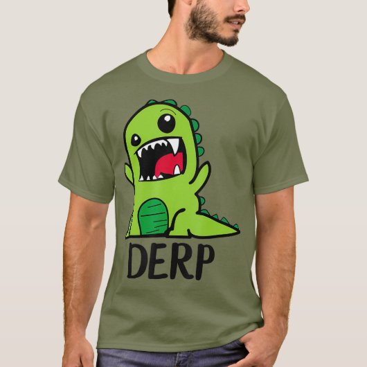 Derpy Dino Derp Dinosaur Derpy Dinosaurus Derpy T-shirt (Voorkant)