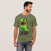 Derpy Dino Derp Dinosaur Derpy Dinosaurus Derpy T-shirt (Voorkant volledig)