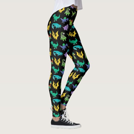 Derpy Dinosaurs patroon Leggings (Rechts)