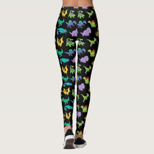 Derpy Dinosaurs patroon Leggings (Achterkant)