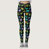 Derpy Dinosaurs patroon Leggings (Voorkant)