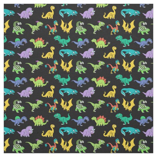 Derpy Dinosaurs patroon Stof (Swatch)