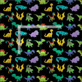 Derpy Dinosaurs patroon Stof (Delen)