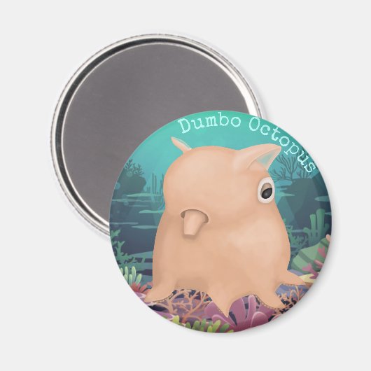 Derpy Dumbo Octopus Magneet (Voorkant / Achterkant)