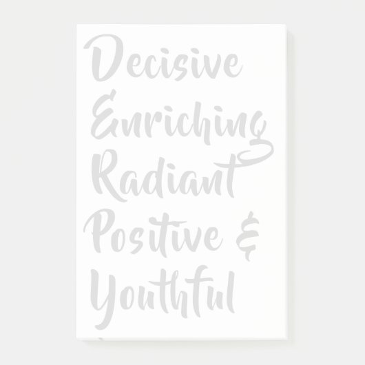 DERPY - Een levensstijl. Post-it® Notes (Voorkant)