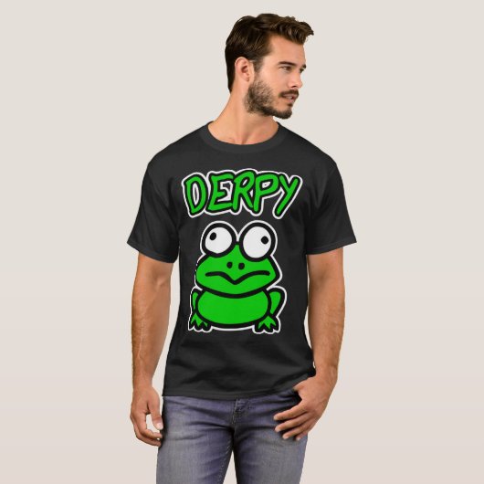 DERPY Frog Funny Frog Toad Lover Gift Toddler Boy  T-shirt (Voorkant volledig)