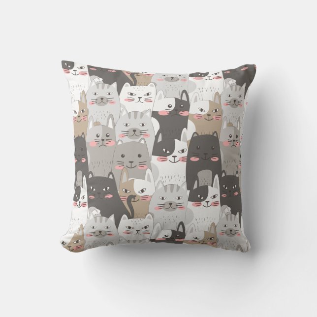 Derpy Katten Kussen (Voorkant)
