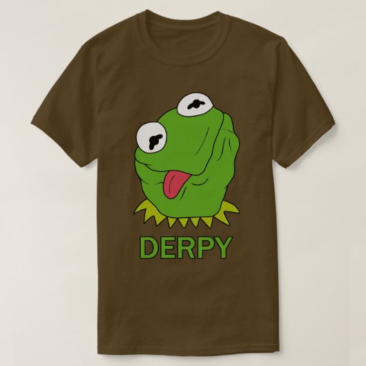 Derpy Kermit de kikker T-shirt (Design voorkant)