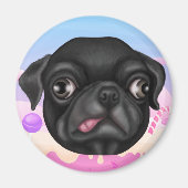 Derpy Pug Magneet (Voorkant)