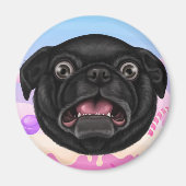 Derpy Pug Magneet (Voorkant)
