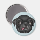 Derpy Pug Magneet (Voorkant / Achterkant)