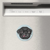 Derpy Pug Magneet (Insitu (Vaatwasser))
