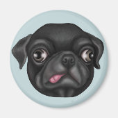 Derpy Pug Magneet (Voorkant)