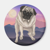 Derpy Pug Magneet (Voorkant)
