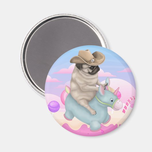 Derpy Pug Magnet (Voorkant / Achterkant)