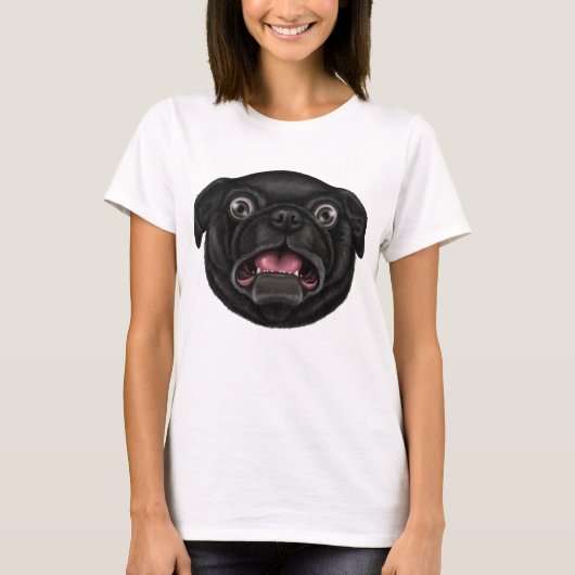 Derpy Pug T-shirt (Voorkant)