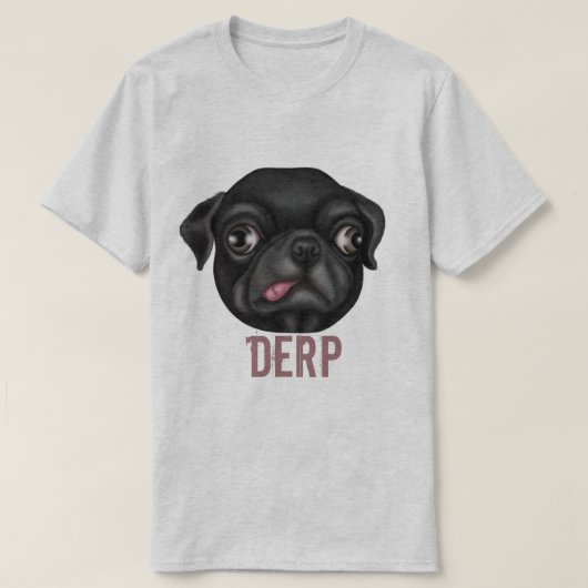 Derpy Pug T-shirt (Design voorkant)