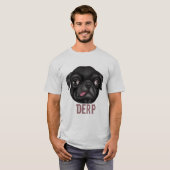 Derpy Pug T-shirt (Voorkant volledig)