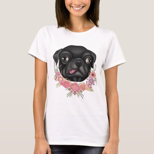 Derpy Pug T-shirt (Voorkant)