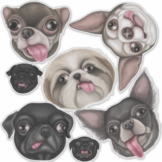 Derpy pups sticker (Voorkant)