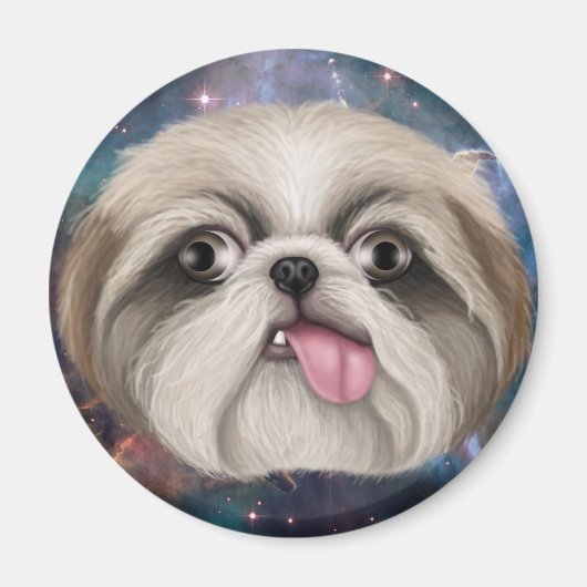 Derpy Shih Tzu Magneet (Voorkant)