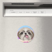Derpy Shih Tzu Magneet (Insitu (Vaatwasser))