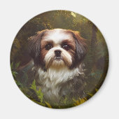 Derpy Shih Tzu Magnet (Voorkant)