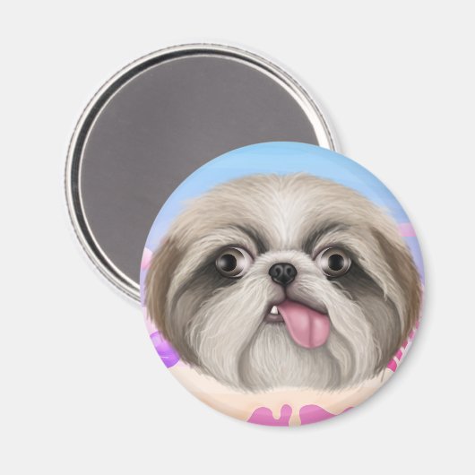 Derpy Shih Tzu Magnet (Voorkant / Achterkant)