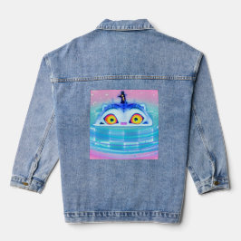 Derpy Tiger K Pop Denim Jacket
