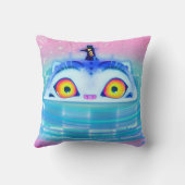 Derpy Tiger K Pop Throw Pillow Kussen (Achterkant)